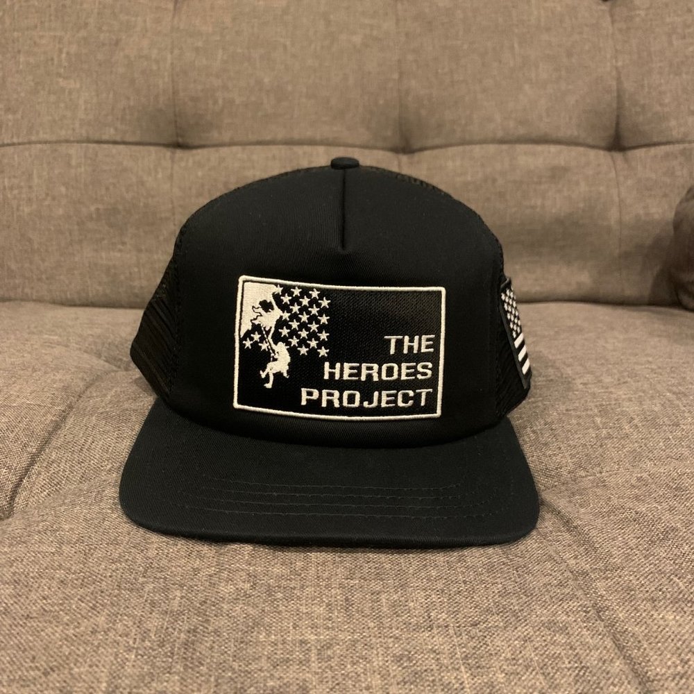 New Chrome Hearts The Heroes Project Trucker Hat Black Cap Mesh THP